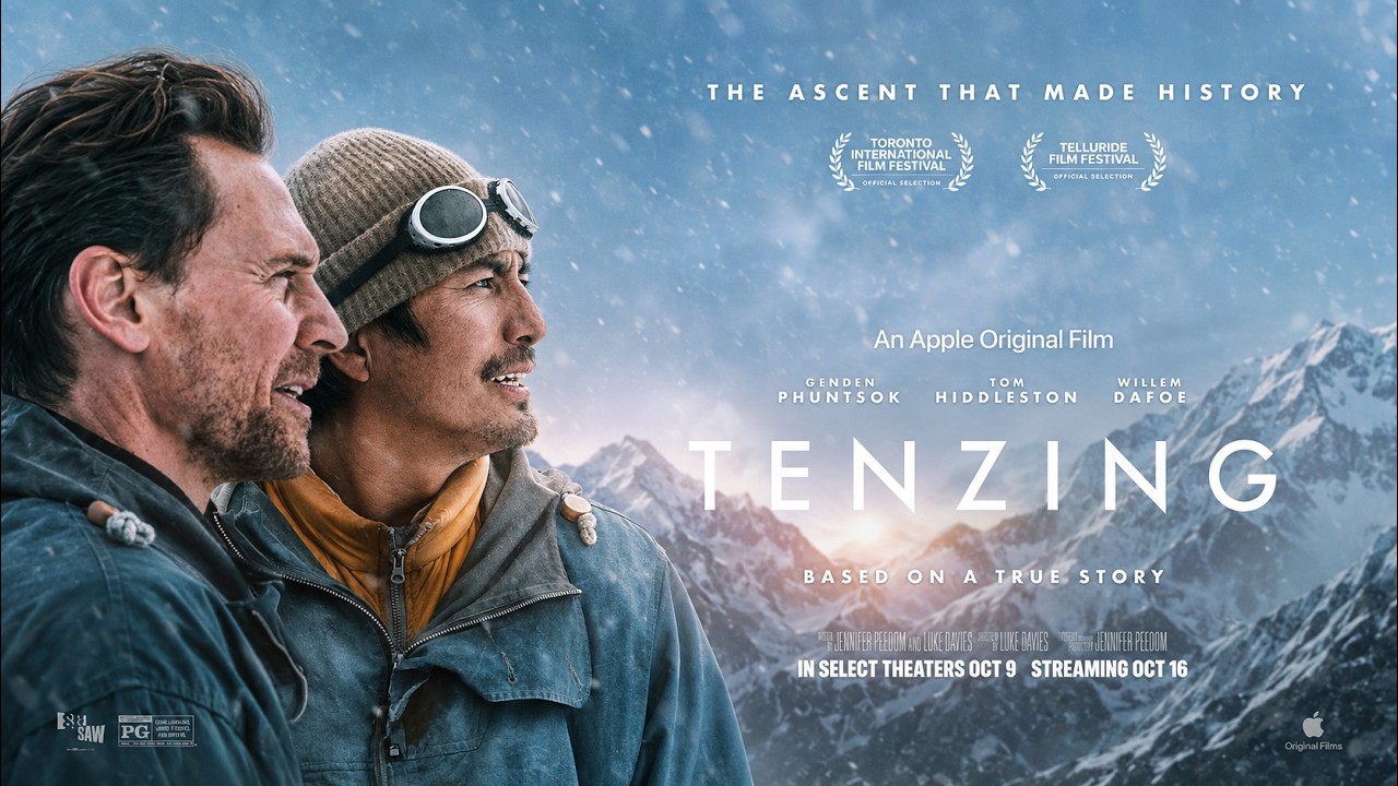Genden Phuntsok and Tom Hiddleston in Tenzing
