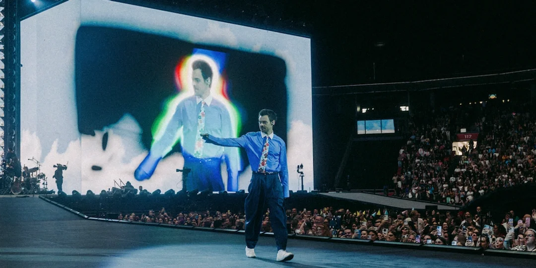 Harry Styles performing during the Together Together Tour