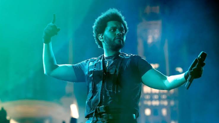 The Weeknd performing during the After Hours Til Dawn Tour in 2026