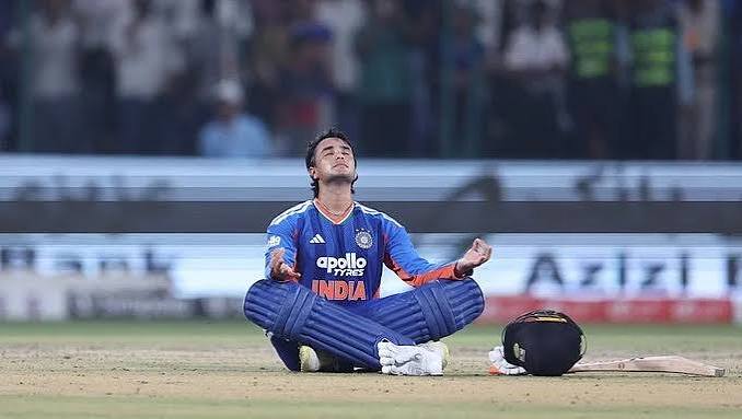  Abhishek Sharma Century today 