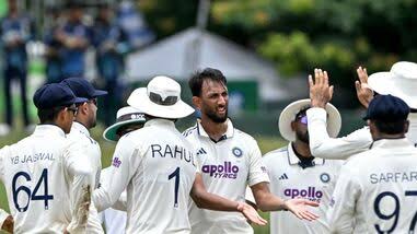 Dhruv Jurel celebrates his century.