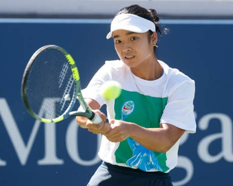 Alex Eala during the 2026 US Open in New York