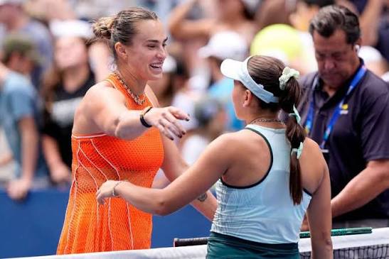 Aryna Sabalenka and Linda Noskova ahead of their US Open 2026 quarterfinal