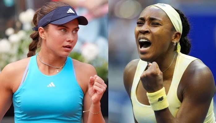 Coco Gauff and Iva Jovic ahead of their US Open 2026 Round of 16 match