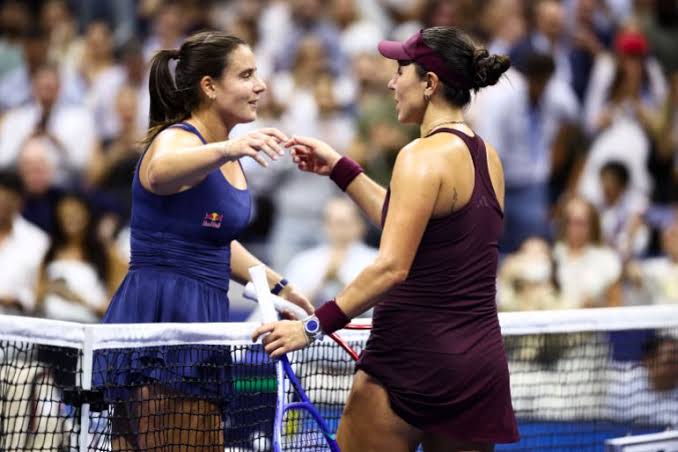 Jessica Pegula celebrates after defeating Emma Navarro in the US Open 2026 quarterfinal