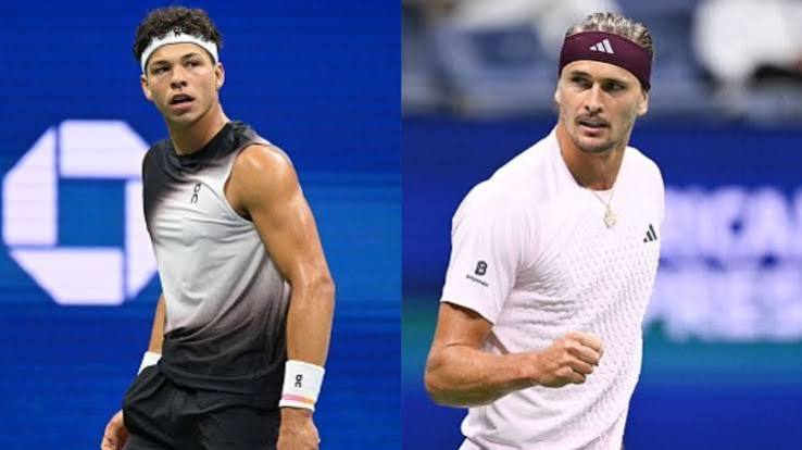US Open 2026 men's singles semifinal lineup featuring Frances Tiafoe, Ben Shelton, Alexander Zverev and Karen Khachanov
