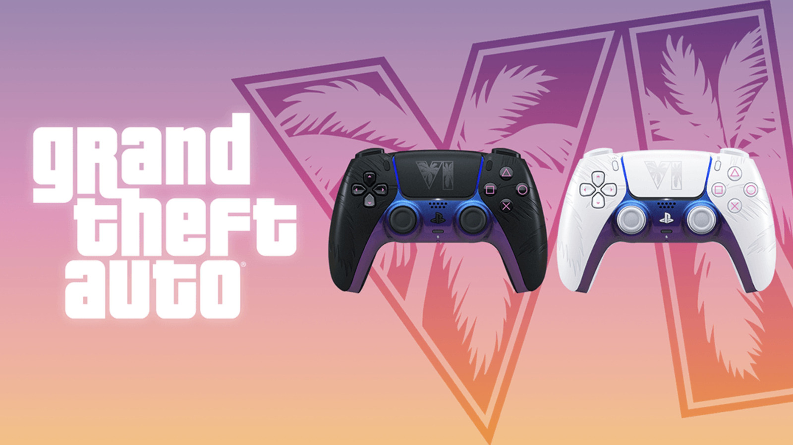 GTA 6 Limited Edition DualSense controllers, Vice Black and Vice White